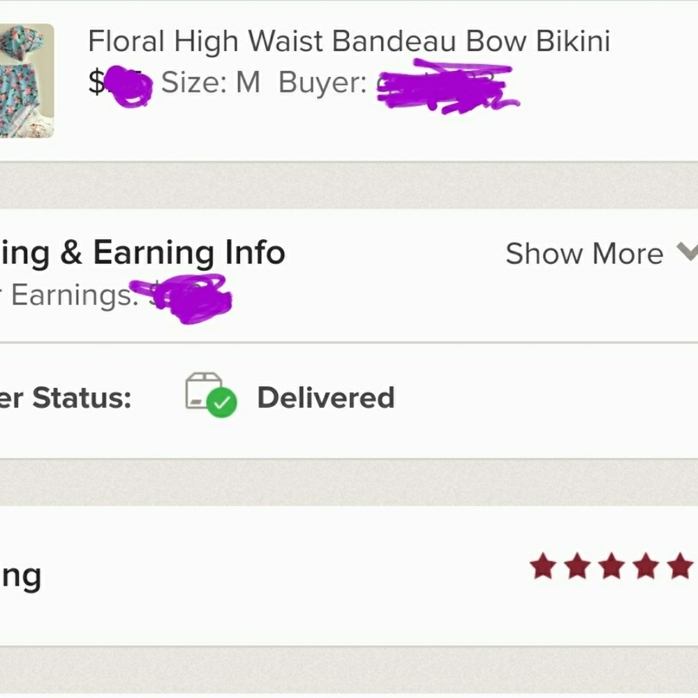 5⭐Rated Floral 🌹 Bow 🎀 Bikini - Picture 6 of 6